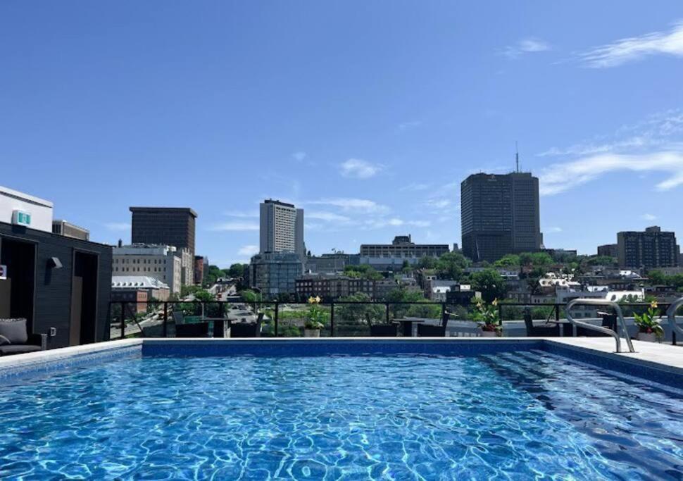 קוויבק סיטי Condo Chic, Centre-Ville Piscine, Terrasse, Gym מראה חיצוני תמונה