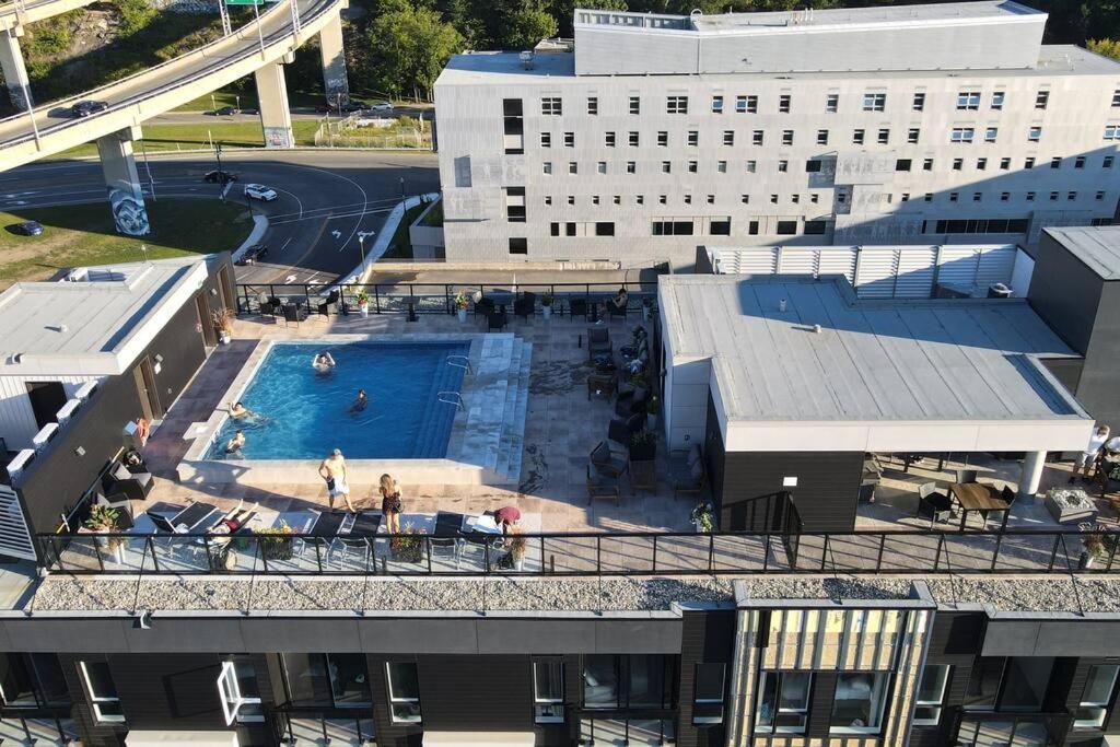 קוויבק סיטי Condo Chic, Centre-Ville Piscine, Terrasse, Gym מראה חיצוני תמונה